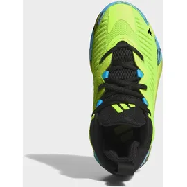 adidas Basketballschuh ADIDAS PERFORMANCE "ADIDAS INITIATION KIDS", Mädchen, Gr. 37, lucid lemon, core schwarz, lucid aquamarine, Textil, Schuhe, für Kinder & Jugendliche