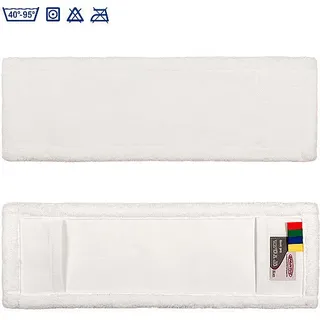 SPRiNTUS Profimopp Basic PRO 40 cm weiß Wischmopp aus Microfaser für optimale Wasseraufnahme
