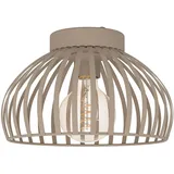 EGLO Mogano 3 1 E27 Stahl IP20 H18 x Ø28 cm beige/braun