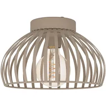 EGLO Mogano 3 1 E27 Stahl IP20 H18 x Ø28 cm beige/braun