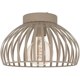 EGLO Mogano 3 1 E27 Stahl IP20 H18 x Ø28 cm beige/braun