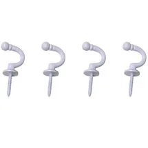 INDEKO Raffhaken INDEKO "Tours, rund", weiß, Ø:3cm, Metall, Raffhalter
