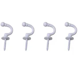 INDEKO Raffhaken INDEKO "Tours, rund", weiß, Ø:3cm, Metall, Raffhalter