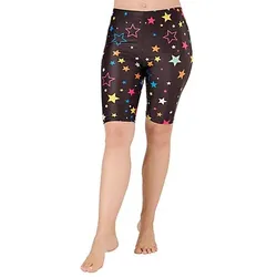 buttinette Radler-Hose "Sterne", schwarz/bunt