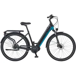 E-Bike PROPHETE "Geniesser 5.8" Gr. 48, schwarz (schwarz, blau), E-Bikes, 48cm, 28 Zoll (71,12cm)