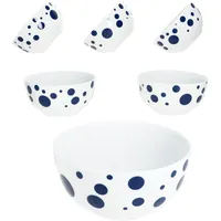 Mambocat Pula dunkelblau 6x Müslischale Ø14cm 400ml Porzellan 6
