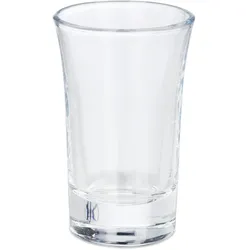 Relaxdays 6er Set Schnapsgläser, Pinnchen aus Glas, 4 cl, für Liköre, Kaffee, Karneval, spülmaschinenfest, transparent