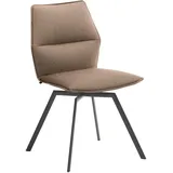 Venjakob Stuhl, Anthrazit, Braun, Metall, Textil, konisch, Rundrohr, 47x86x54 cm, Goldenes M, Made in Germany, Dgm, Lederauswahl, Stoffauswahl, Typenauswahl, Sitzfläche 360° drehbar, Esszimmer, Stühle, Esszimmerstühle, Vierfußstühle