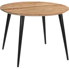 möbelliebling Runder Esszimmertisch 105 x 77 cm Akazie naturfarben