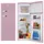 Amica KGC 15636 P Retro-Kühl-Gefrierkombination (206 l, 1440 mm hoch, Rosa)