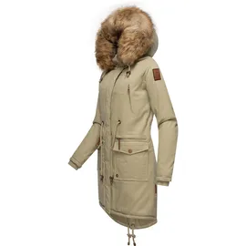 Navahoo Damen Winter Jacke Warmer Winterparka mit Kapuze Rosinchen Pebble Grey Gr. XS - XS