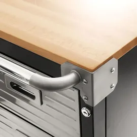 Primaster Werkstattwagen Metall 75x50x89 cm grau unbestückt