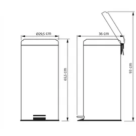 Tramontina 30 l Silber
