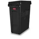 Rubbermaid 0086876227840 Wertstoffbehälter 60l (B x H x T) 279 x 635 x 558mm Schwarz 1St.