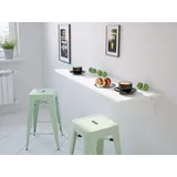 Wandklapptisch Nico Klapptisch Küchentisch Schreibtisch Weiß Matt - 60 cm