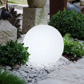 ETC Shop 2er Set LED Solarkugel Steckleuchten, H 62 cm