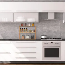 Relaxdays Wandregal 50 x 60 x 15 cm Natur