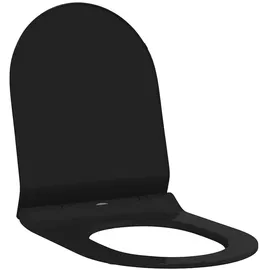 vidaXL WC-Sitz Toilettensitz Verstellbar Schwarz 48,5 x 36 x 5 cm Polypropylen (1-St) schwarz