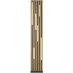 Paul Neuhaus LED Stehleuchte Q-AKUSTIK Holz-natur Smarthome steuerbar