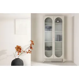 VCM Vitrine Lima 80 x 35 x 180 cm Beige
