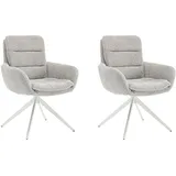 Esszimmerstuhl HOME AFFAIRE "Taragona", grau (grau, weiß), H:88cm T:63cm, Metall, Stühle, Esszimmerstuhl, mit unterschiedlichen Beingestellen, Holz oder Metall