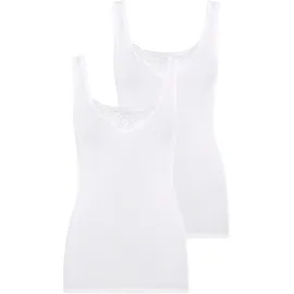 SCHIESSER Cotton Essentials Unterhemd Weiß 38