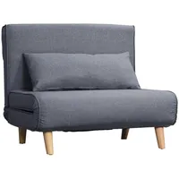 Homcom Einzelsofa Verstellbar Rückenlehne Liege 94 x 78 x 80 cm