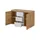 Möbel Kraft Kommode 120 x 80 x 40 cm Holzfarben / Weiß