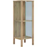 VCM Glasvitrine Jensol S 33 x 35 x 98 cm Braun