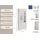 OTTO home Glasvitrine Teresa 90 x 32 x 193 cm Weiß