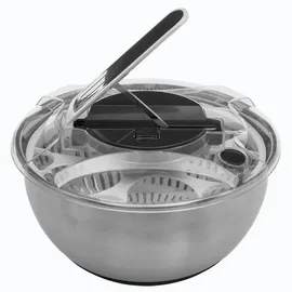 5Five Salatschleuder mit Hebel 3,5 Liter Edelstahl Silber