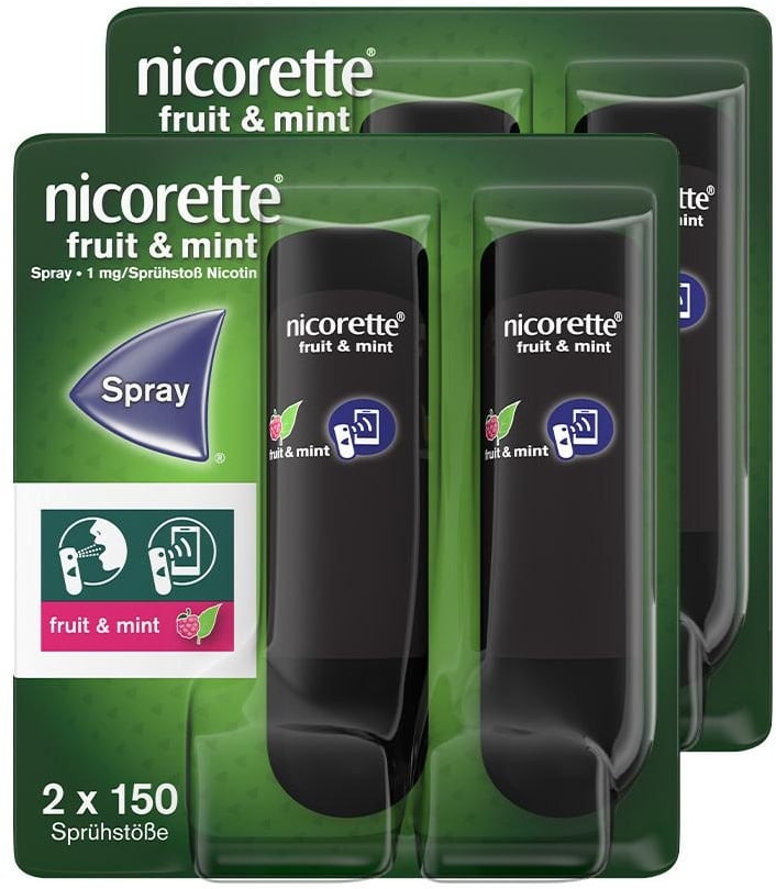 nicorette fruit & mint Spray 4er Set