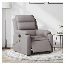 vidaXL Massagesessel Elektrisch Taupe Stoff