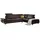 W.Schillig Eckcouch Leder 3-Sitzer Braun