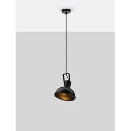 Nova Luce Ruvi 1-flg. Ø 22 cm schwarz