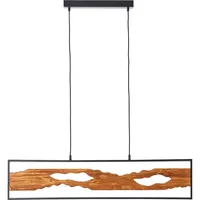 Brilliant eh Brilliant Pendelleuchte 100cm Schwarz/Holz,
