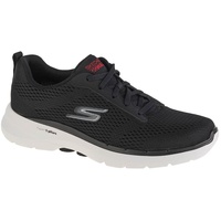 SKECHERS Herren GO Walk 6 AVALO Sneakers, Black Textile/Synthetic, 41