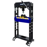 DeTec. Werkstattpresse 50 Tonnen Hydraulikpresse Manuell Pneumatisch 8 Drückstücke Industriepresse