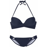 s.Oliver Push-Up-Bikini, mit zusätzlichen Bindebändern, blau