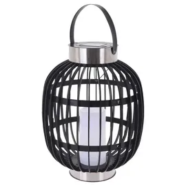 PROGARDEN LED-Solarlaterne Kunststoff 35 cm 1 Stück schwarz