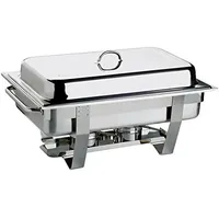 SET 2 x Chafing Dish 9L. Edelstahl inkl. 2 x GN 1/1 Speisewärmer Warmhaltegerät