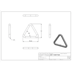 Triangel 5x40mm V4A