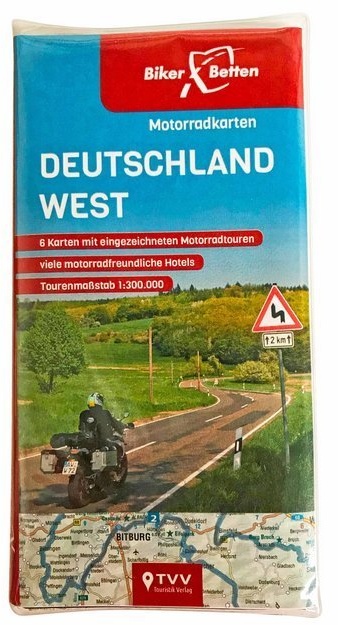 Motorradkarten Set Deutschland West  Karte (im Sinne von Landkarte)