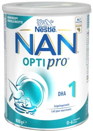 Nestlé Nan Optipro DHA 1 Säuglingsmilch Pulver Babys Von 0-6 Monaten Dose 800g