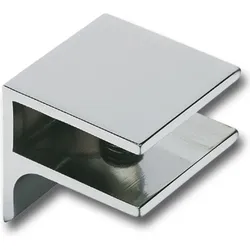 Glastablar-Klemmträger Pula - verchromt poliert , 40 mm