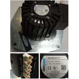 eta heiztechnik ETA Abgasgebläse eHACK EP 20-50kW mit Ventilatorrad u.Hochspannungsableitu