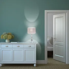 Relaxdays Nachttischlampe Kristall Grau/Silber