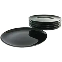 CreaTable Pizzateller Italien , schwarz , Glas , Maße (cm): B: 35 H: 8,5