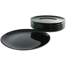 CreaTable Pizzateller Italien , schwarz , Glas , Maße (cm): B: 35 H: 8,5