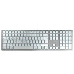 Cherry KC 6000C für Mac USB-C Tastatur US-Layout silber